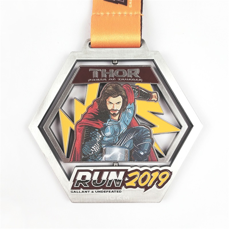 Taglia le medaglie in lega di zinco medaglie personalizzate Design Super Hero Awards Gold Medal