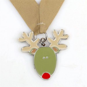 Premi di medaglia personalizzati per le medaglie d\'argento e bronzo d\'oro di Natale