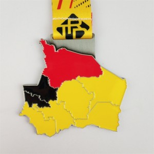 Medaglia di medaglia sportiva personalizzata professionale medaglia di effetto stereoscopico