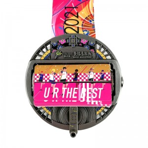 Medaglie antiche ribin design piastra medaglia di medaglia allo smalto personalizzato PVD